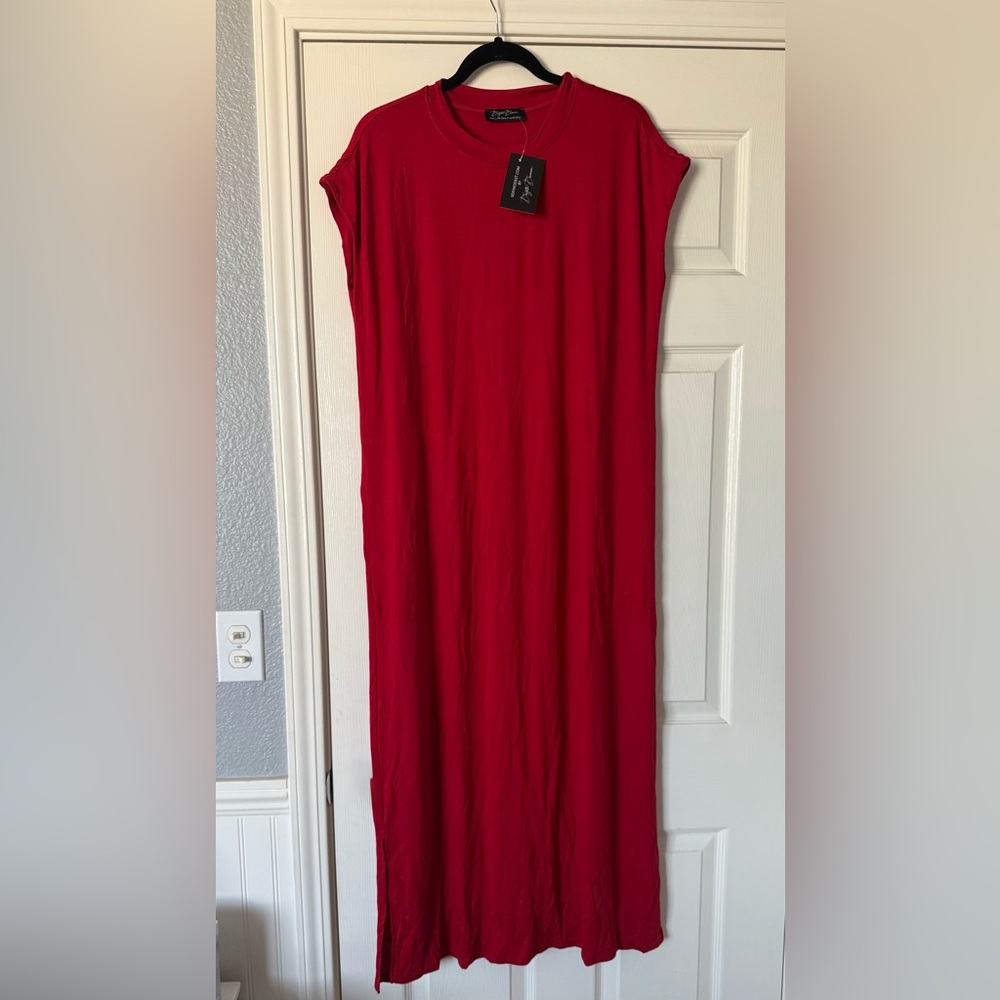 Women’s Red Sexy Modest Dress